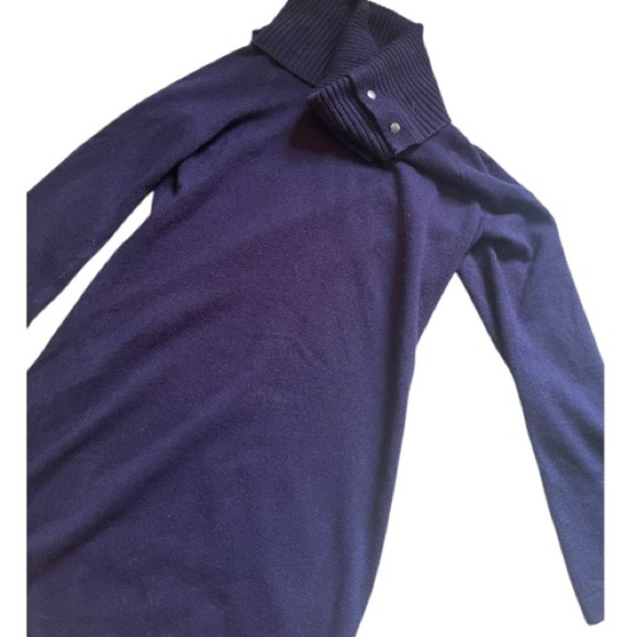 Reitmans Deep Blue/Indigo Knit Turtleneck Dress - Picture 3 of 3